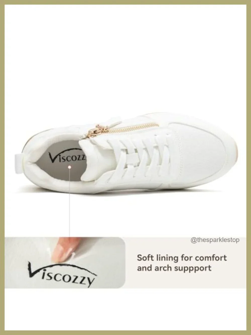 Wedge Sneakers for Women Platform Tennis Shoes Lace-Up Lightweight Non-Slip